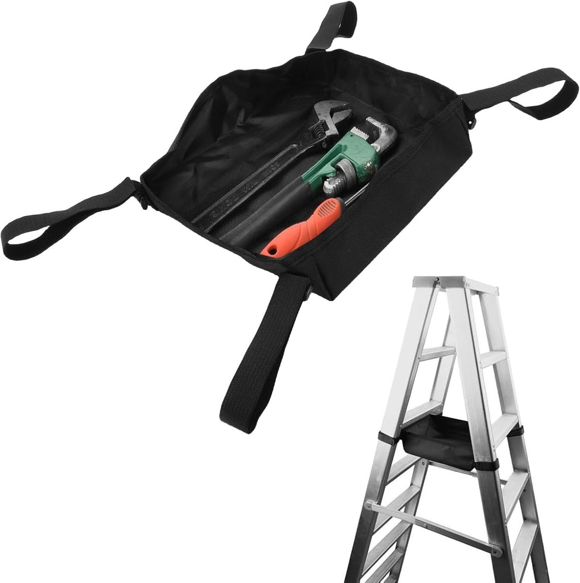 Multifunctionele Gereedschapszak voor Ladder van 1680D Oxford Stof, Draagbare Ladder Organizer met Handige Opbergmogelijkheden