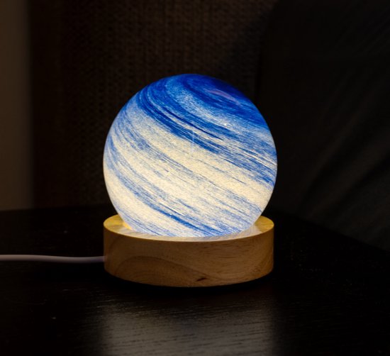 Nachtlamp - Lamp - Blauwe Lucht - Lucht - Blauw - 8 cm - 3D geprint van Merkloos — afbeelding 3