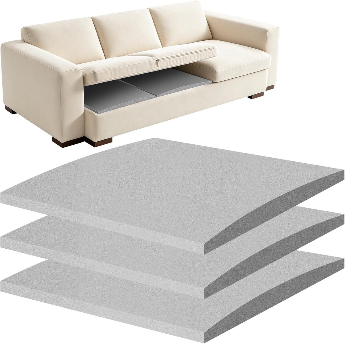 Comfortabele Kussens voor Sofa Ondersteuning - Set van 3, Perfect voor Relaxen en Decoratie