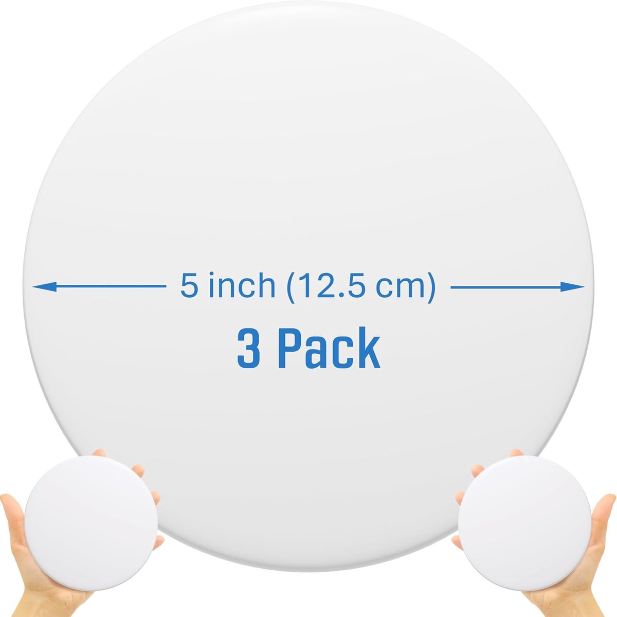 Sterkste Muur Deurklink Stopper Set 3 Stuks Wit Rubber Geluiddemper Muurbeschermer