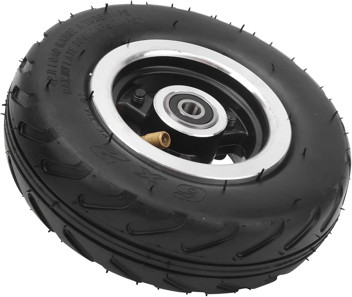 SnelShoppen - 6x2 Inch Luchtbanden voor Elektrische Scooter - Rubber Pneumatische Banden met Aluminium Velg - Sterke Grip - Duurzaam en Lichtgewicht