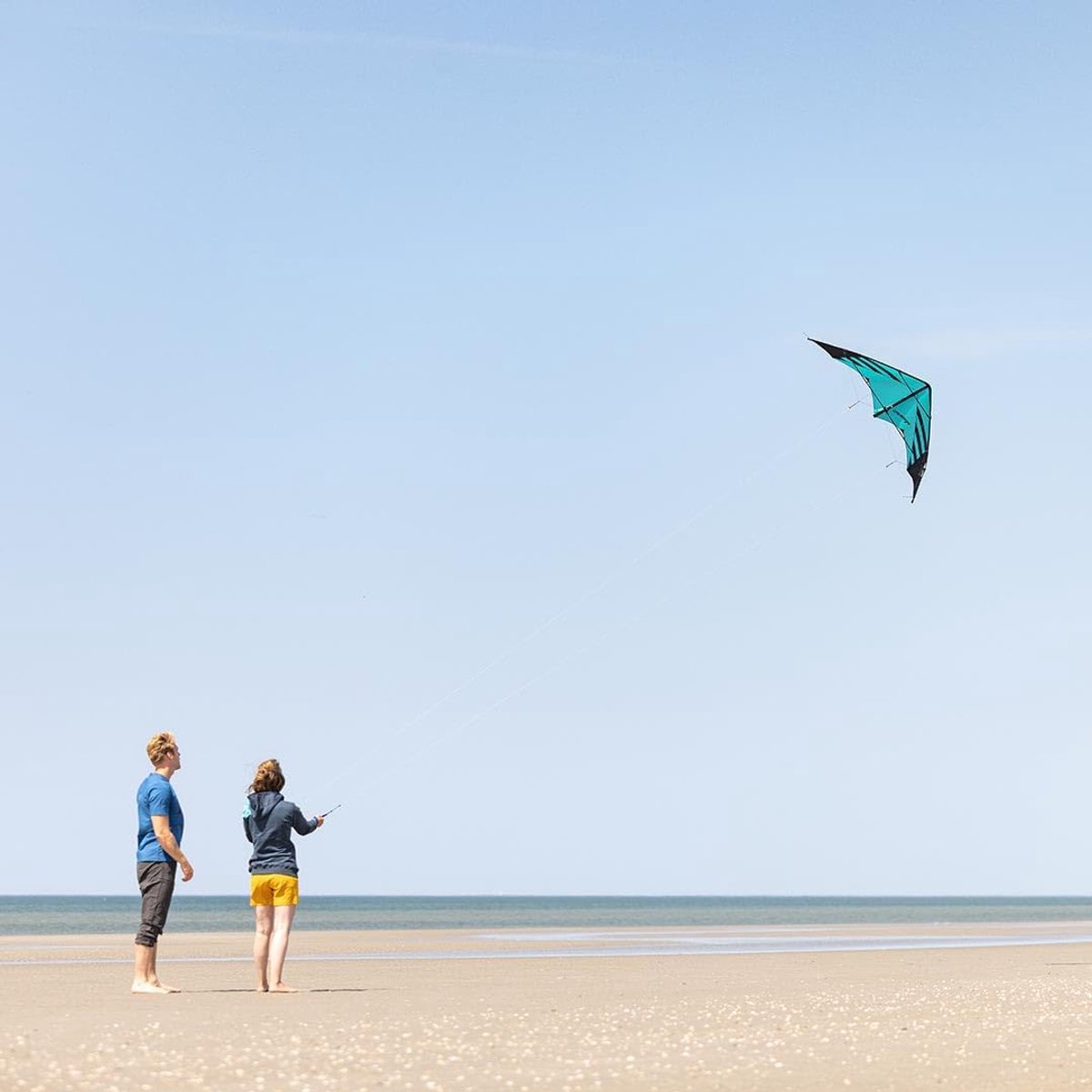 SnelShoppen - Speed Kite Cruiser Aqua - Robuuste Vlieger met Fiberglas Frame - Perfect voor Kinderen en Volwassenen - Eenvoudig te Lanceren - Voor Tui