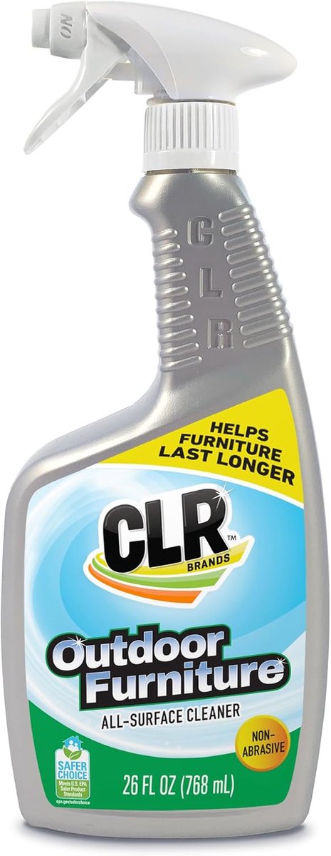 SnelShoppen - Tuinmeubelreiniger 26 oz - C-L-R Tuinmeubel Cleaner - Effectieve Verwijdering van Vlekken, Schimmel en Verkleuring - Perfect voor Buiten