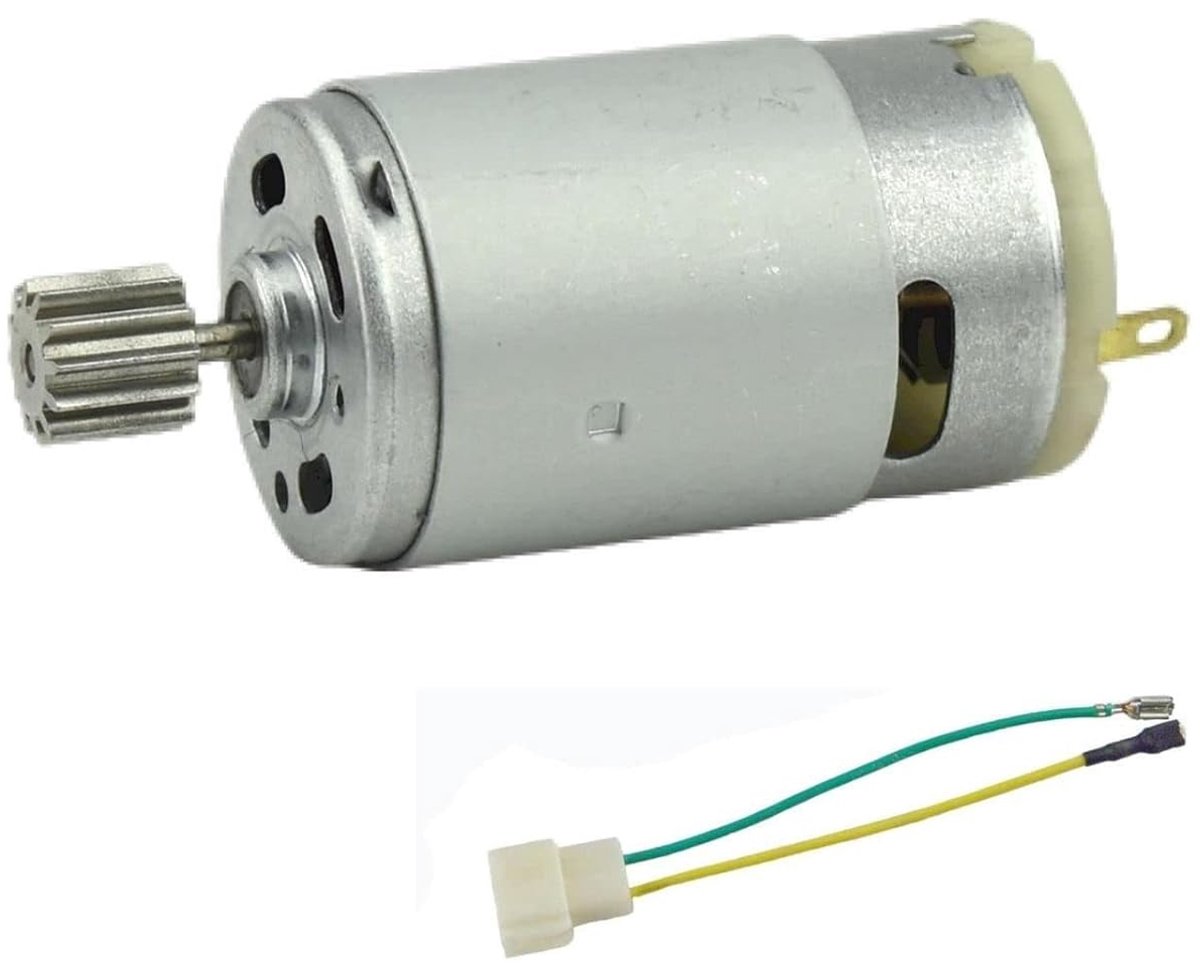 SnelShoppen - Elektrische Motor DC 12V 20000RPM 12 Tanden Gear Motor voor Speelgoedauto's, Driewielers, Motorfietsen en Buggy's - Lichtgewicht, Kracht