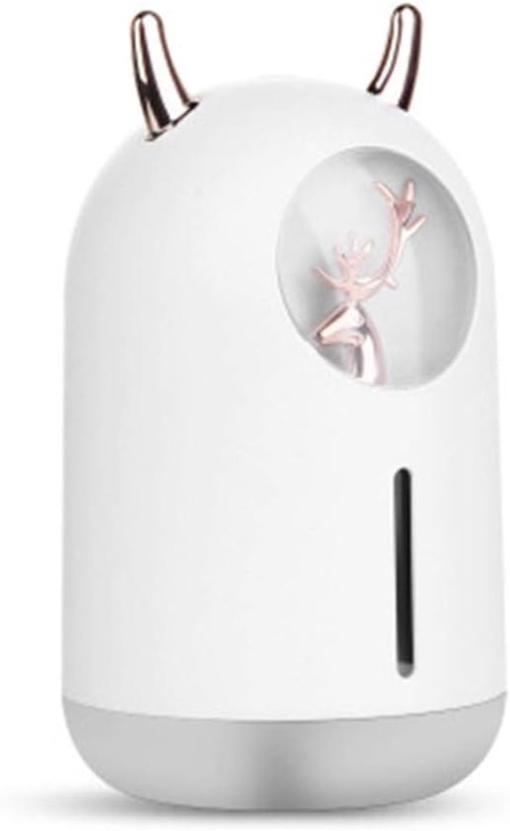 SnelShoppen - 600ml Ultrasonic Humidifier Aroma Diffuser - Mini Vernevelaar voor Thuis, Kantoor, Auto - USB Vochtinbrenger voor Droge Huid en Ontspann