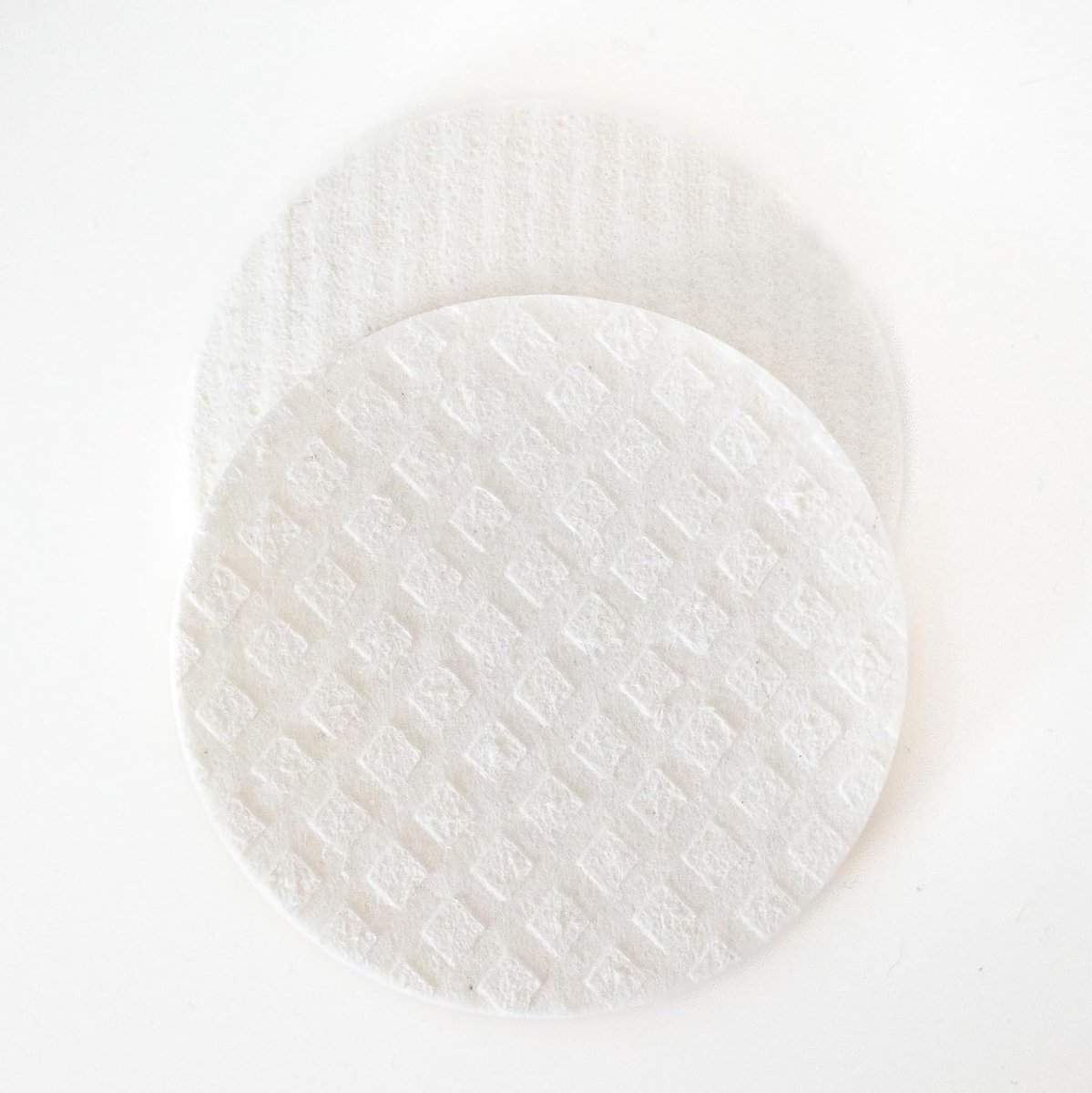 SnelShoppen - Chinchilla Herbruikbare Make-up Pads, Set van 2, Wasbaar tot 90°C, Vegan en Composteerbaar, Geschikt voor Alle Huidtypes, Kwaliteit Made