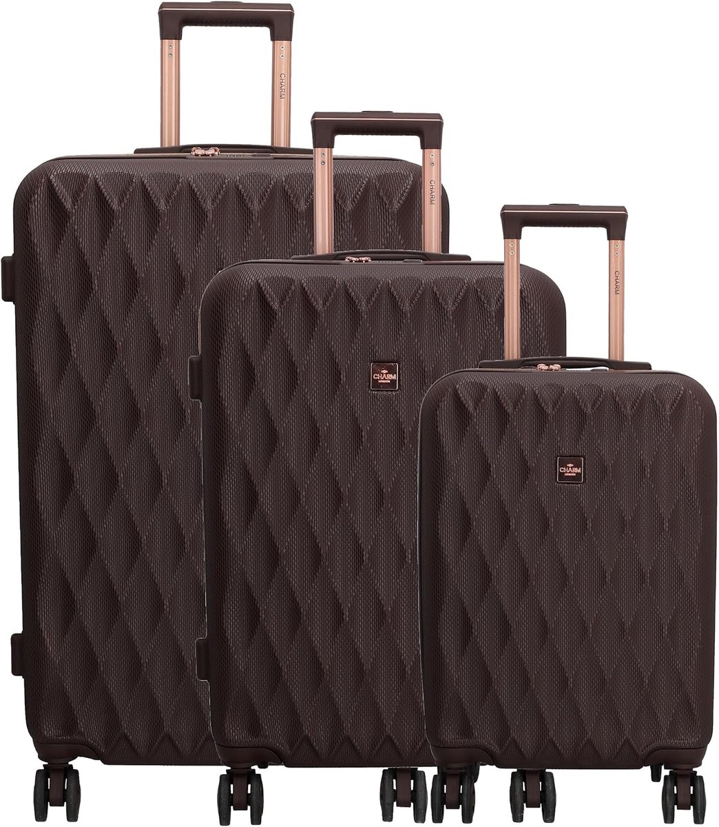 SnelShoppen - Koffer Set 20-24-28 Inch - Hardcase Koffers met TSA Slot - Ideaal voor Reizen, Vakantie, Weekendje Weg, Handbagage - Geel