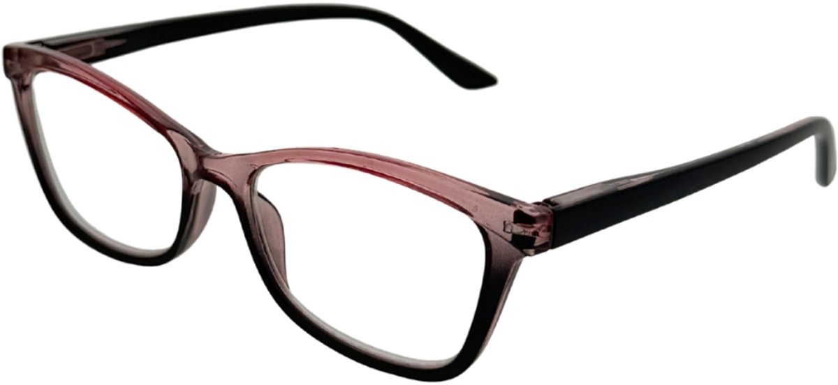 Leesbril Parijs roze/zwart +1.5