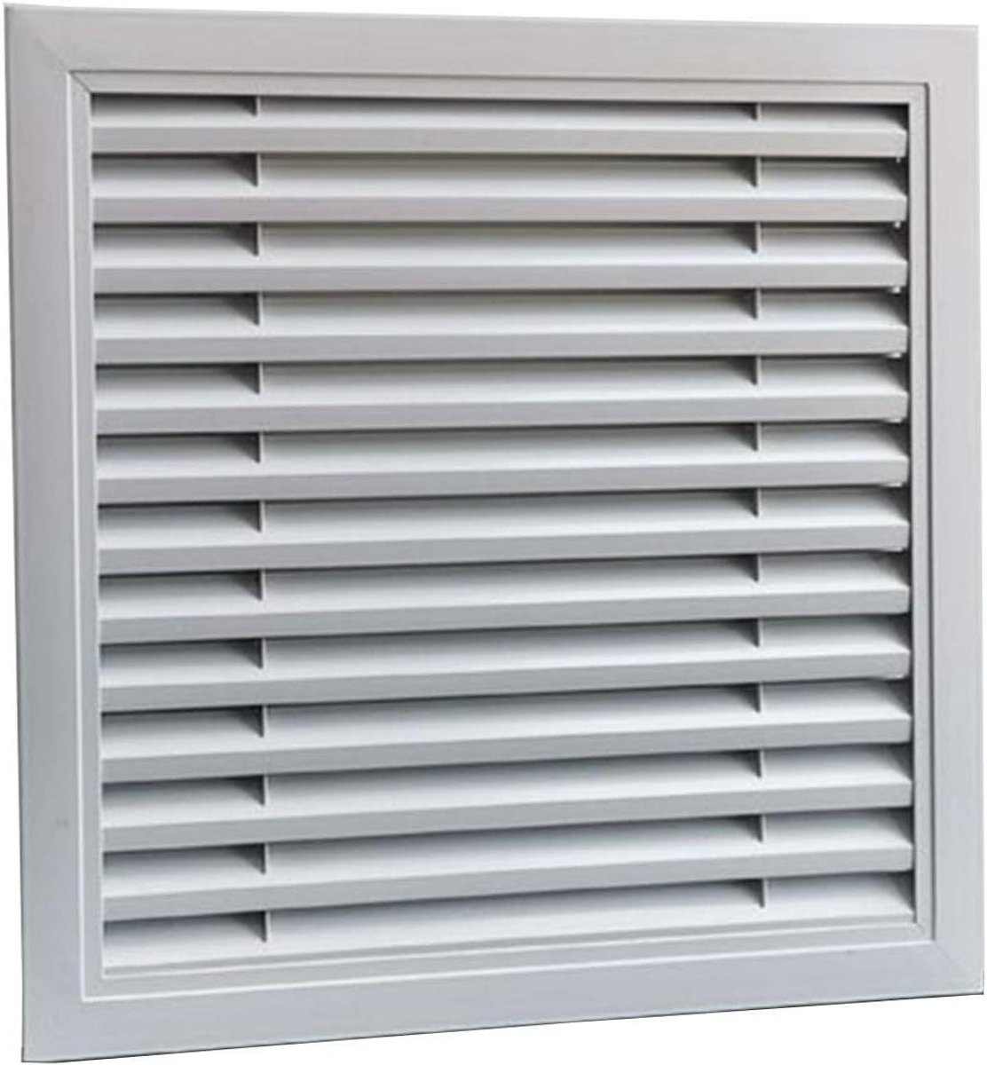 Ventilatie rooster - Luchtstroom uitlaat - Efficiënte luchtcirculatie - Aluminiumlegering - 400 x 400 mm - Zilver