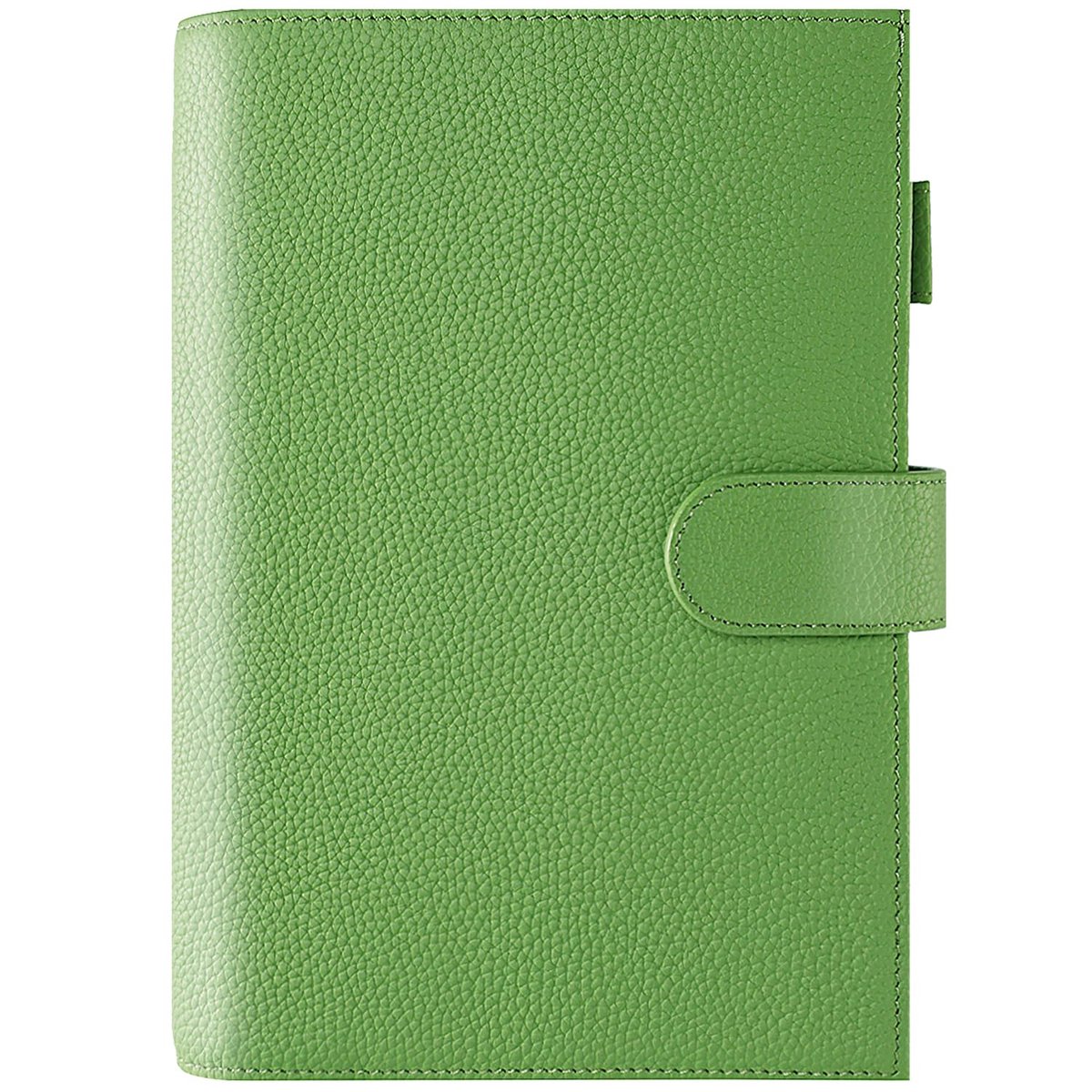 SnelShoppen - A5 Notitieboek Hoes van Leer - Plannerhoes met Pennenlus, Kaartsleuven, Achtervak en Bladwijzers in Groen - Perfect voor Hobonichi Cousi