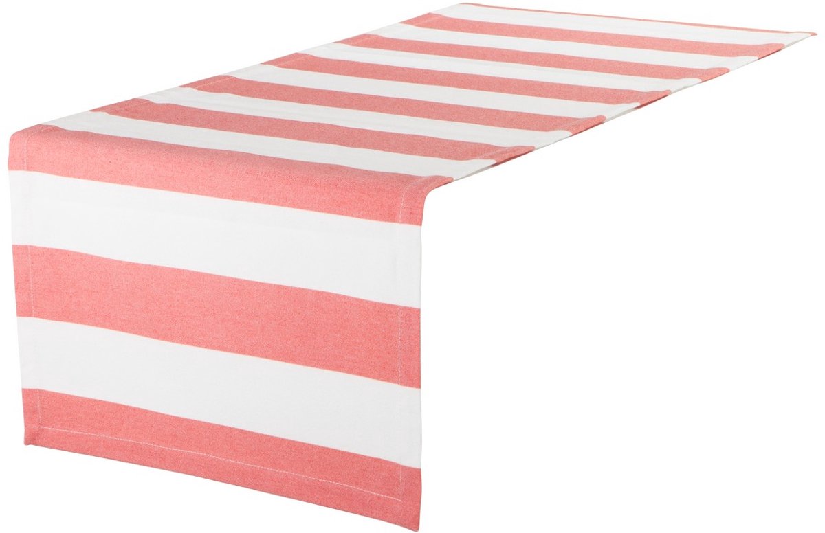 Mireille Tafelloper coral rood 42x142cm