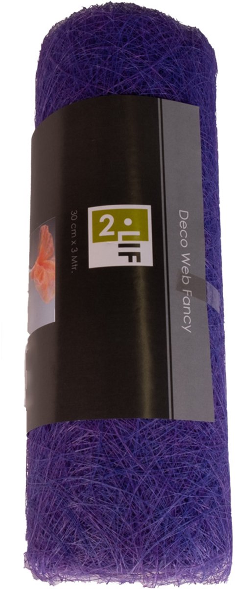 Decoweb Tafelband paars 30cmx25mtr