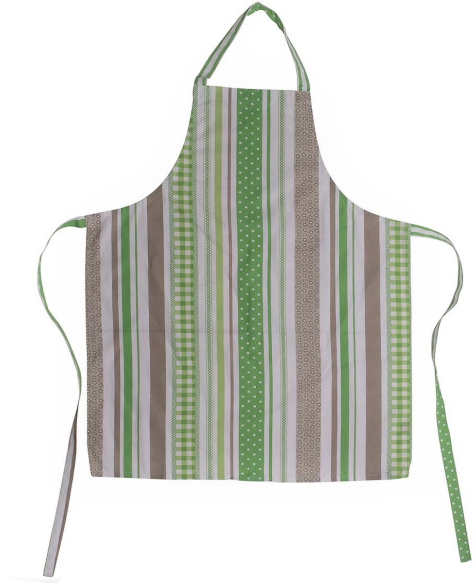 Summer Stripes Schort groen beige 75x90cm
