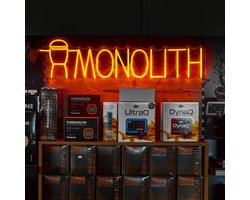 Monolith neon verlichting - Groot - Oranje - Neon licht - Neon logo Monolith