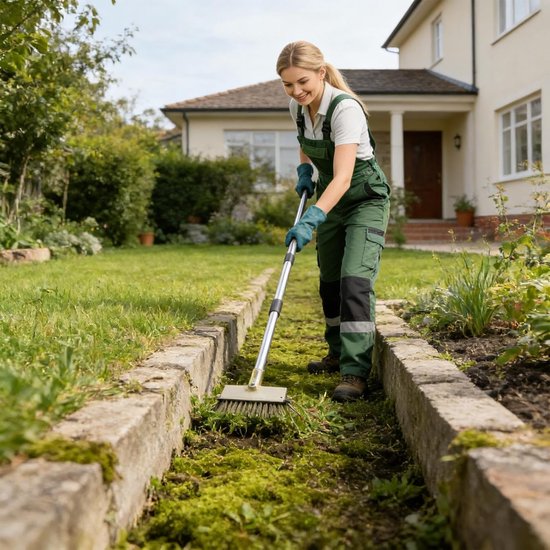 Onkruidtrekker Set - Voegenwieders - Tuin Onderhoud - Roestvrij Staal - 41 cm Lengte - Grijs — afbeelding 4