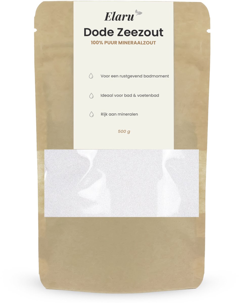 Dode Zeezout - Badzout en Voetenbad - 100% Zuiver - 500g - Mineraalrijk Zeezout - Gezichtsscrub & Verzorging