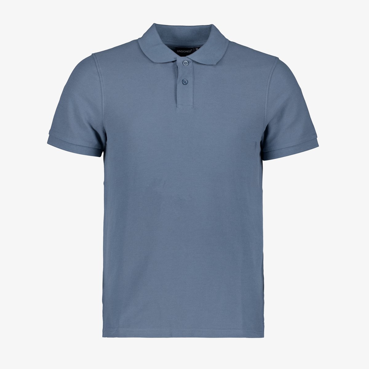 Unsigned heren polo lichtblauw - Maat S