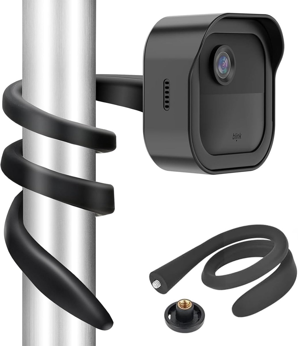 Bewakingsstandaard Camera - Flexibele Camera Houder - Veiligheid Thuis - Zonder Boren - 435 millimeter - Zwart