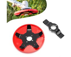 SnelShoppen - Grass Trimmer Head, Weed Plate, Grinding Wheel, Maaiers Accessoires, 2 Tanden + 5 Tanden, Stalen Maaikop voor Borstelsnijder en Tuingere