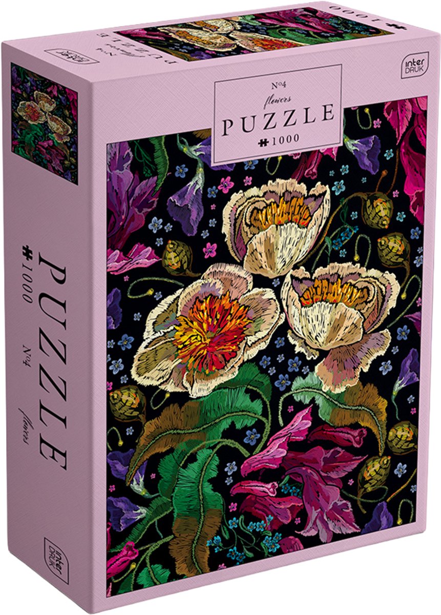 Puzzle - 1000 stukjes - GERONIMO GAMES - INTERDRUK - Bloemenpracht