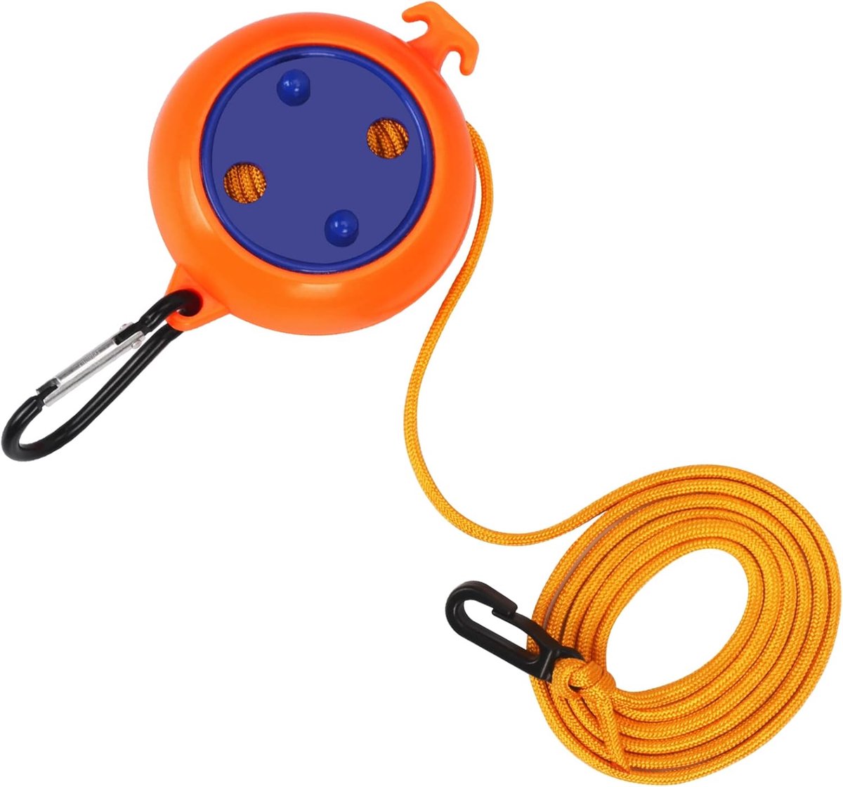 Uitschuifbare waslijn, 8 meter lang, draagbaar, geschikt voor kamperen, reizen en buitenactiviteiten, oranje, hoge kwaliteit, praktisch en duurzaam, geschikt voor gebruik in de keuken en thuis.