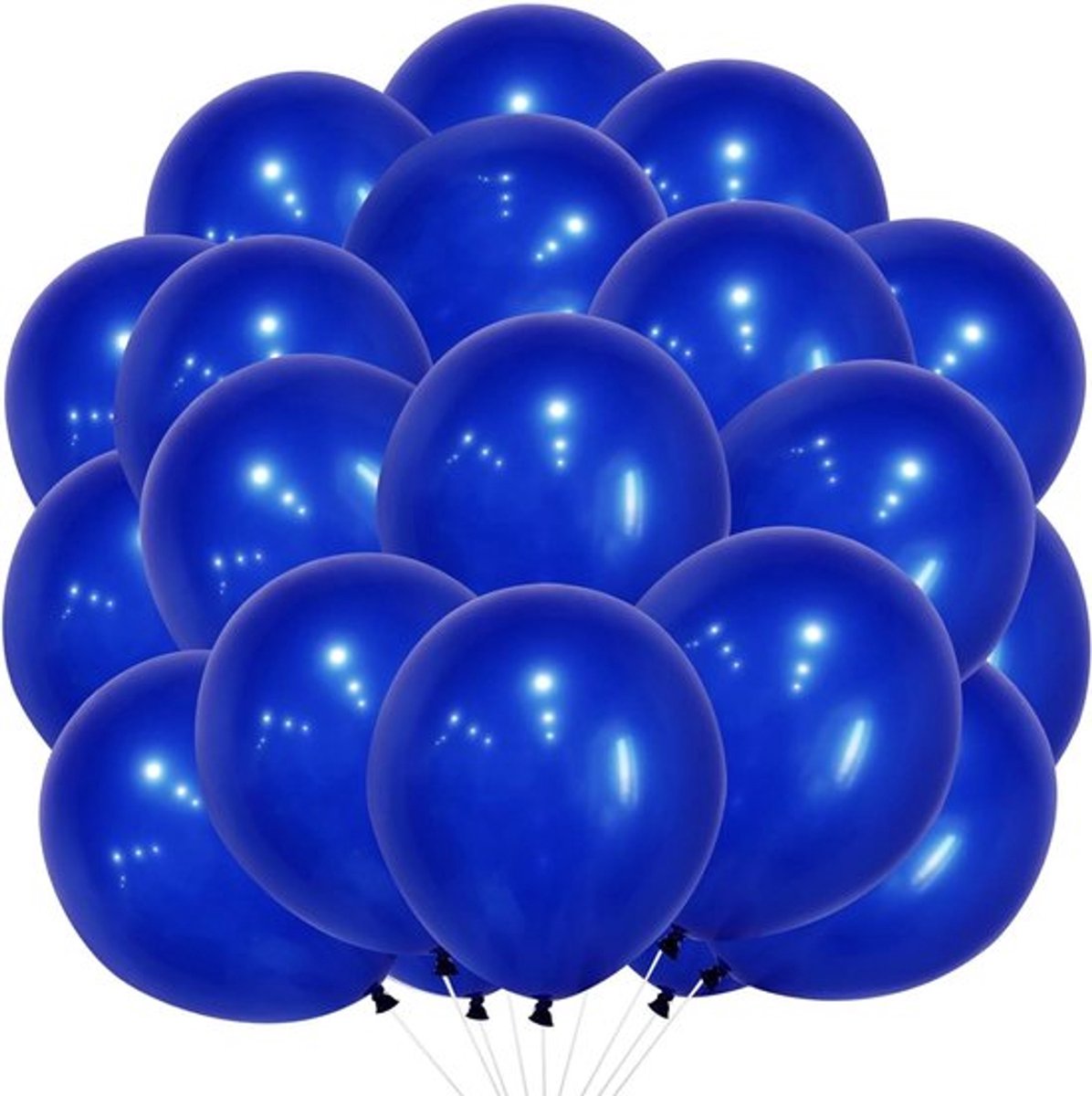 Blauwe Ballonnen Set 20 stuks 25 cm - Koningsblauw - Verjaardagsdecoratie Heliumballonnen - Latex Donkerblauw - Verjaardag Bruiloft Oktoberfest