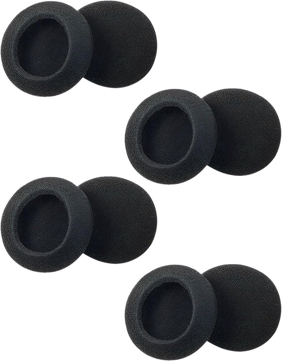 SnelShoppen - Vervangende Oorkussens voor Hoofdtelefoon - Comfortabele Schuim 60mm - 8 Stuks - Hoofdtelefoon Oorkussens voor Logitech 960 - Geluidsver