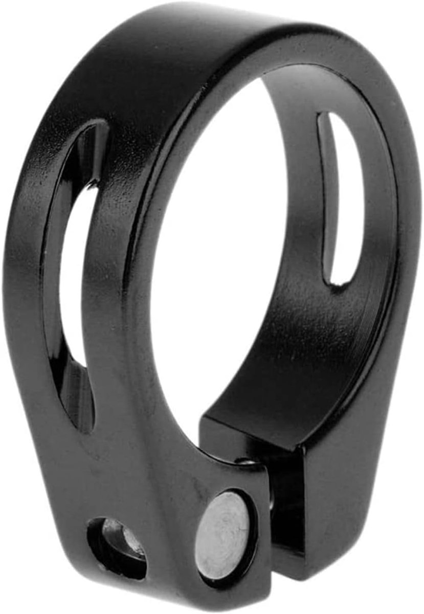 SnelShoppen - Aluminium Alloy Zadelpen Quick Release voor Fiets, MTB, Verstelbaar, Lichtgewicht, 27.2mm, Zwart, Ideaal voor Fietsvakanties en Sportiev
