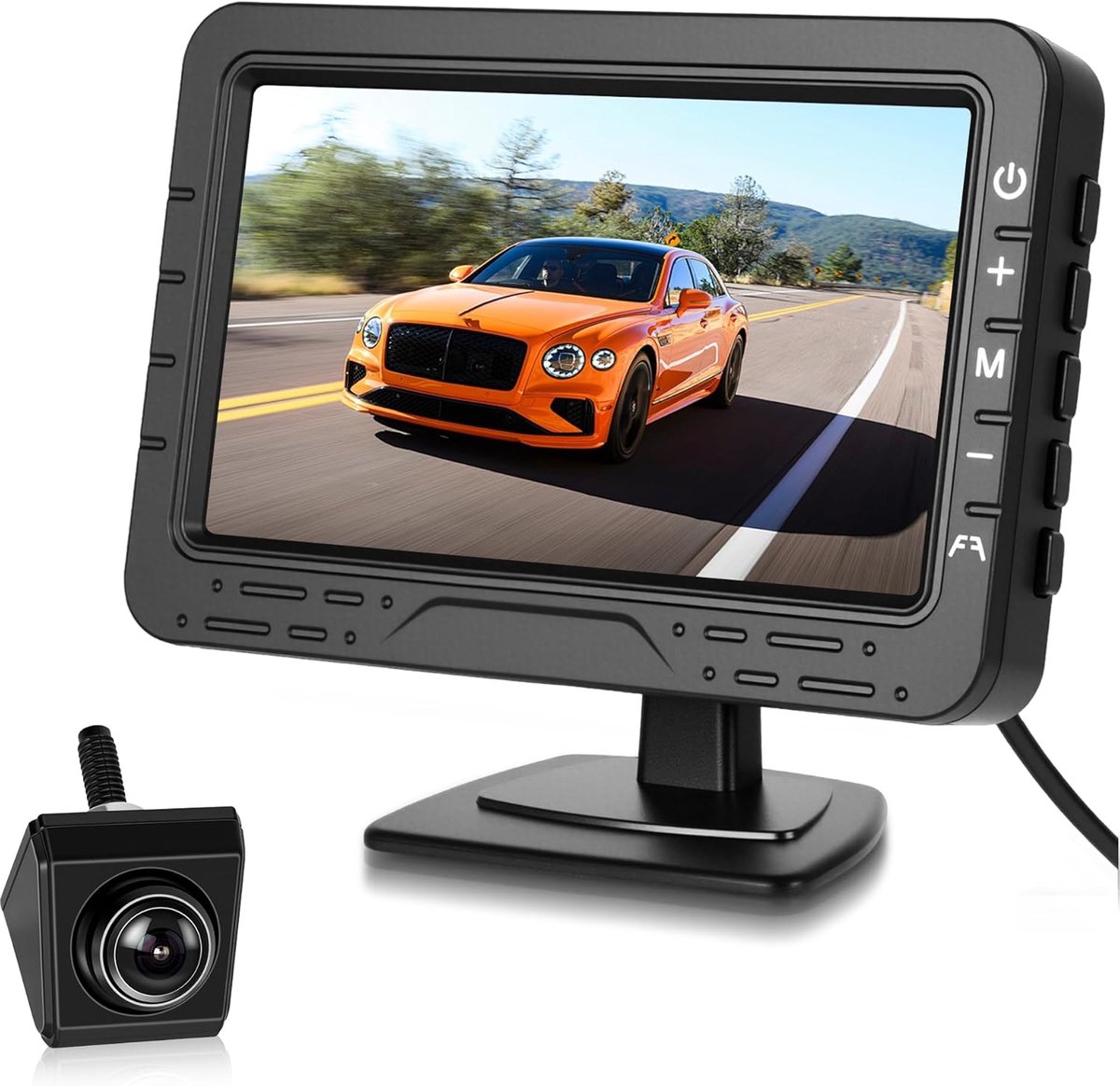 SnelShoppen - AHD 1080P Achteruitrijcamera Set met 4.3 Inch Monitor, IP68 Waterdicht, Draaibare Lens, Verstelbare Rijdlijnen voor Auto en Camper
