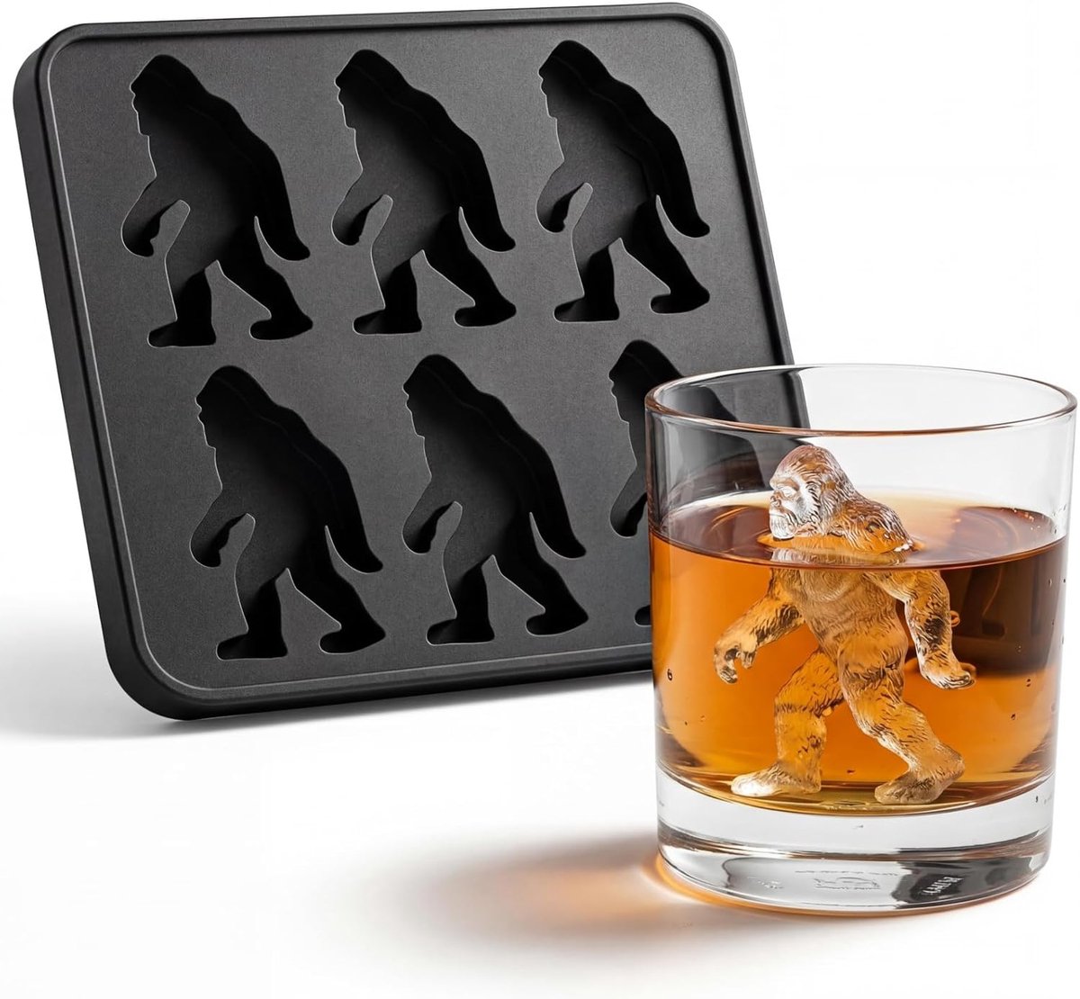 SnelShoppen - Siliconen IJsblokjeshouder voor Whisky en Cocktails - Grote IJsblokjes van 6 cm - Met Deksel - BPA-vrij - 12 x 140 ml - Ideaal voor Fees