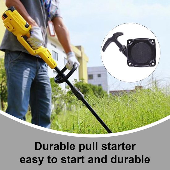 Trekstarter Bosmaaier - Starter Onderdeel - Gereedschap Starten - Duurzaam PA6 Aluminium - 80 mm Breed - Zwart — afbeelding 5