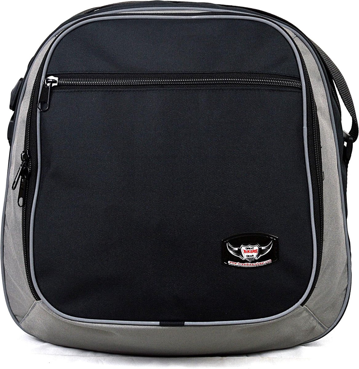 SnelShoppen - Grote motor tas - binnenzak, geschikt voor BMW R1200R 2015, 31 liter waterdicht textiel, stevige ondersteuning, reflecterende details