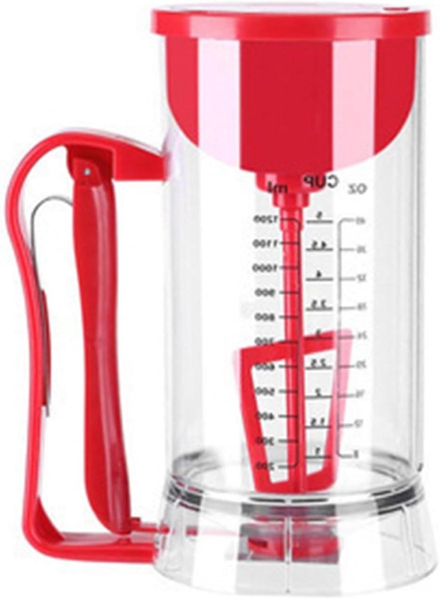 Elektrische Beslag Dispenser - Beslag Mixer Separator - Moeiteloos Bakken - Draadloos Batterij Aangedreven - 1500 ml - Wit