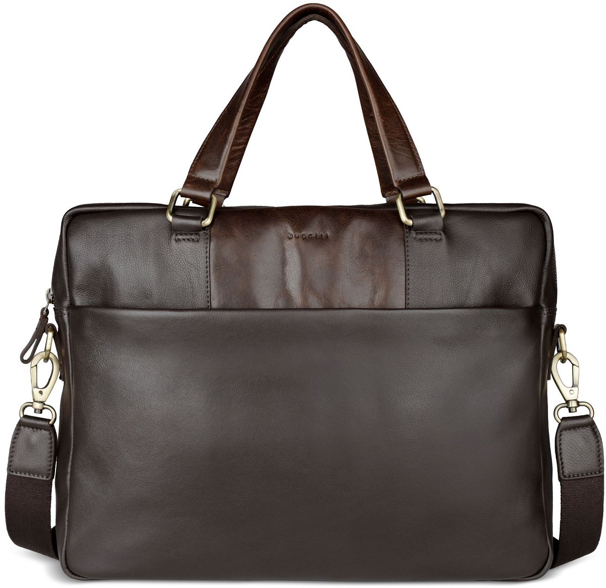 bugatti business tas laptoptas met laptopvak Ryan Briefcase Brown donkerbruin