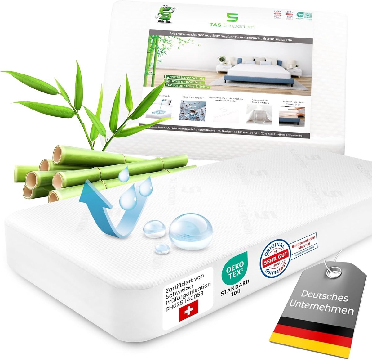 Matrasoplegger - Bamboe Viscose - Waterdicht - Allergivrij - Voor Bescherming
