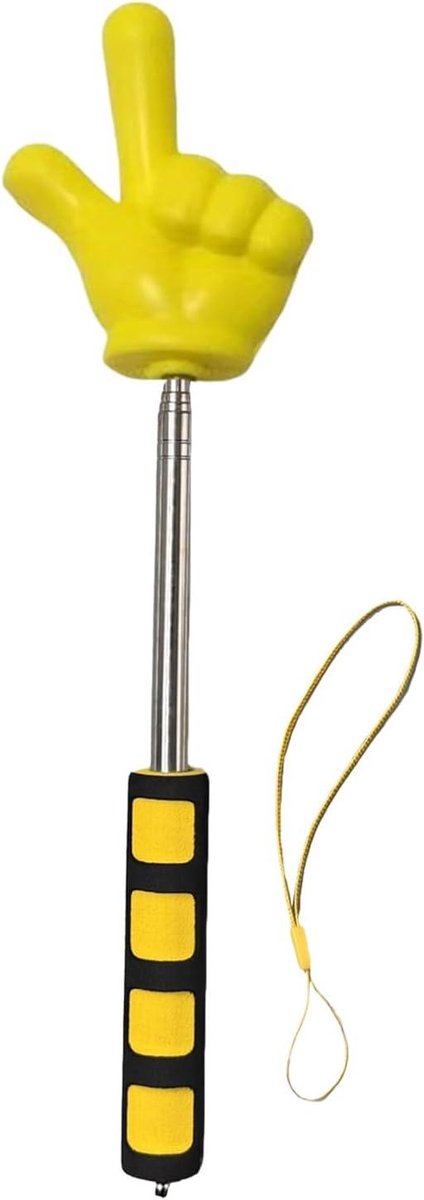 Telescopische Pointer - Uitschuifbare Aanwijzer - Presentaties Geven - Roestvrij Staal - 28 cm - Zwart