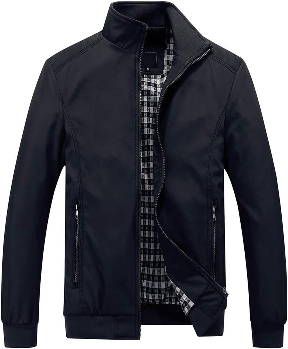 Jacks Casual Lichte Bomberjack Winddicht Zomerjack Sport Overgangsjas
