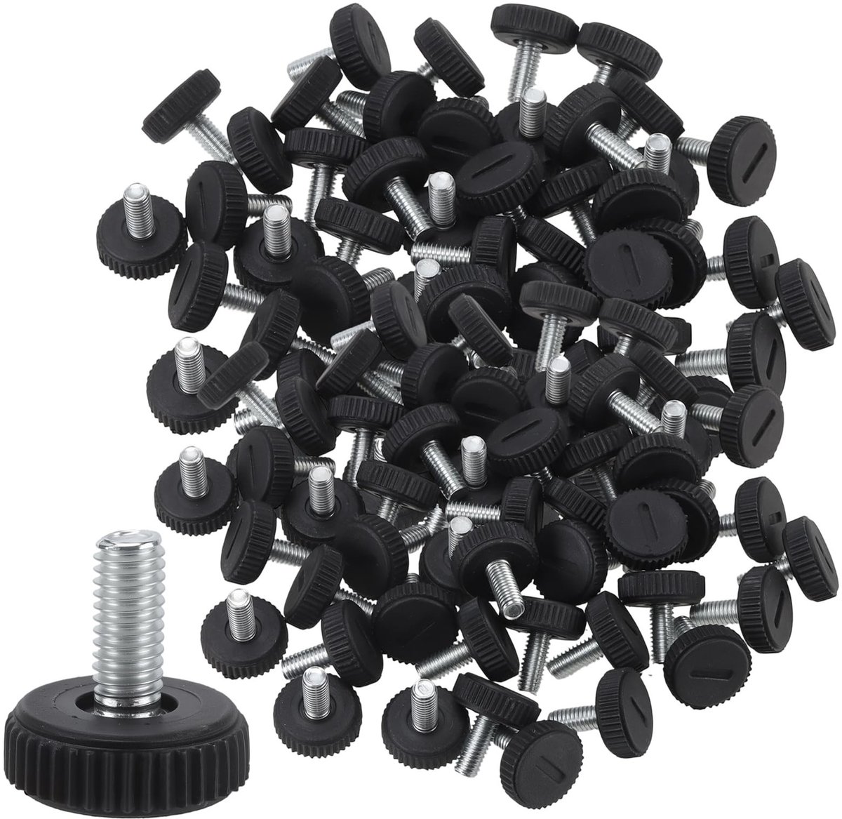 Omgoods - Verstelbare Meubelstelpoten M6 x 20 mm - Set van 100 voor Meubelondersteuning