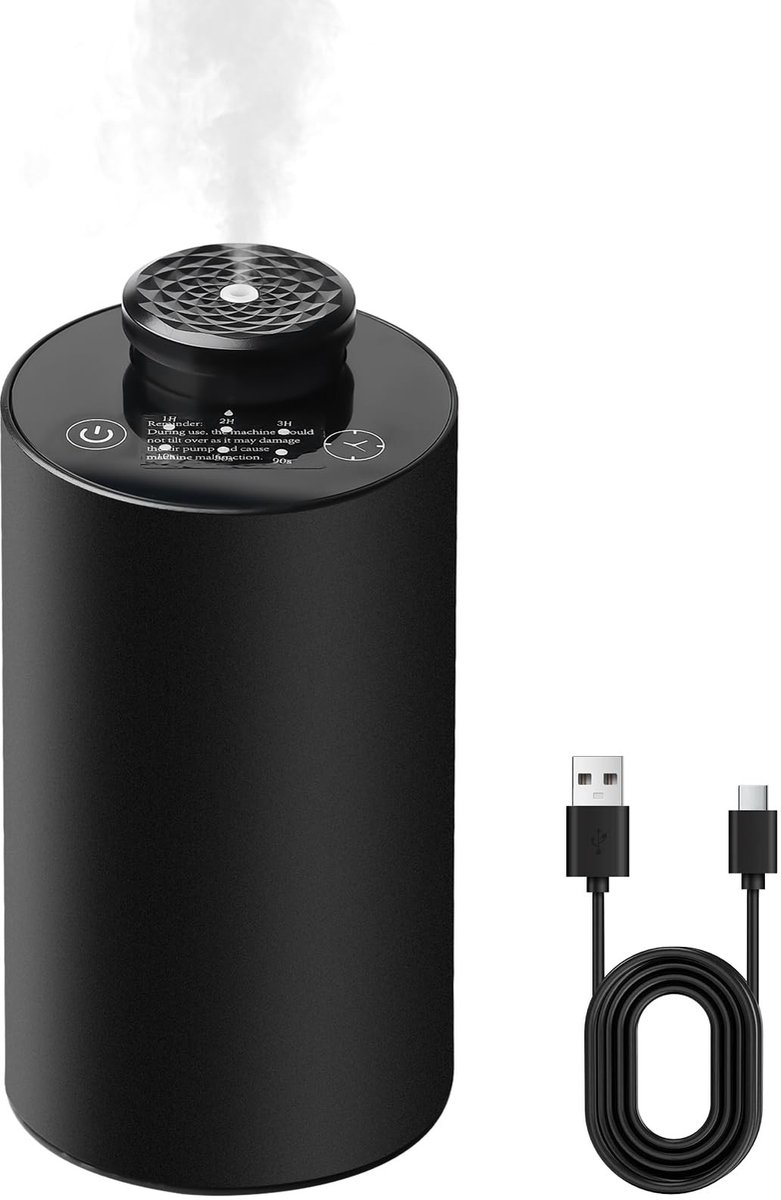 Omgoods - Draadloze Waterloze Aromatherapie Diffuser van Aluminium voor Thuis en Kantoor