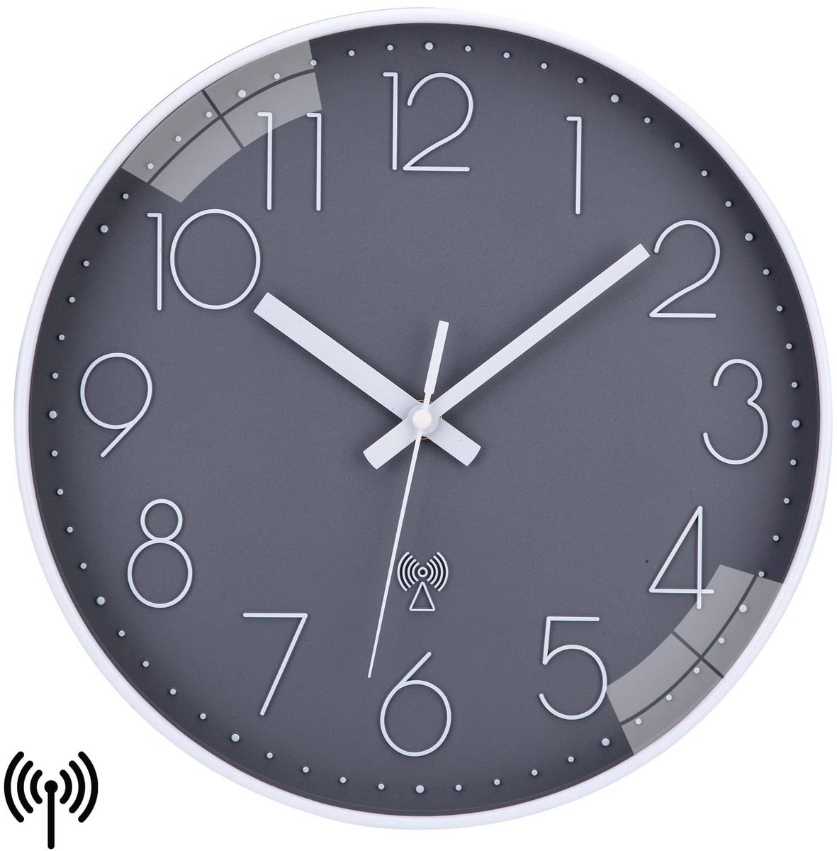 Omgoods - Radio Wandklok 30cm - Modern en Stil voor Woonkamer en Slaapkamer