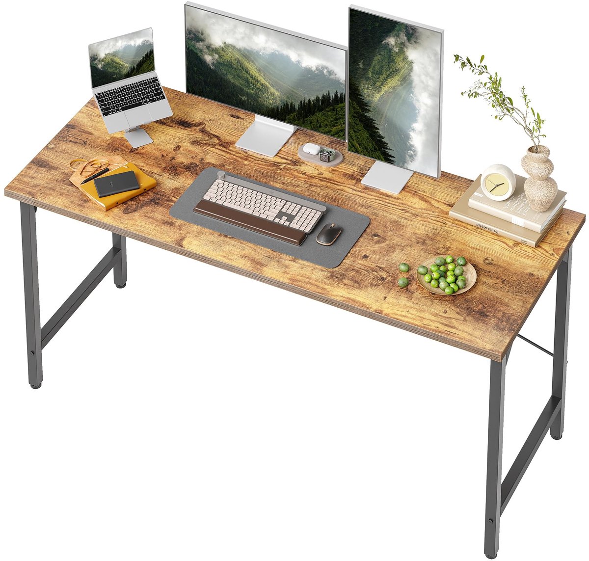 Omgoods - Schrijftafel 120 x 48 cm - Compacte Computer Bureau voor Thuis en Kantoor