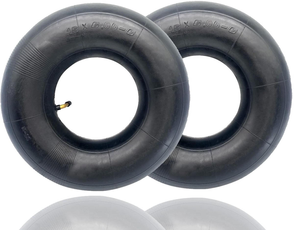 Omgoods - Set van 2 ATV Slangen met Gebogen Ventiel voor Tuinmachines