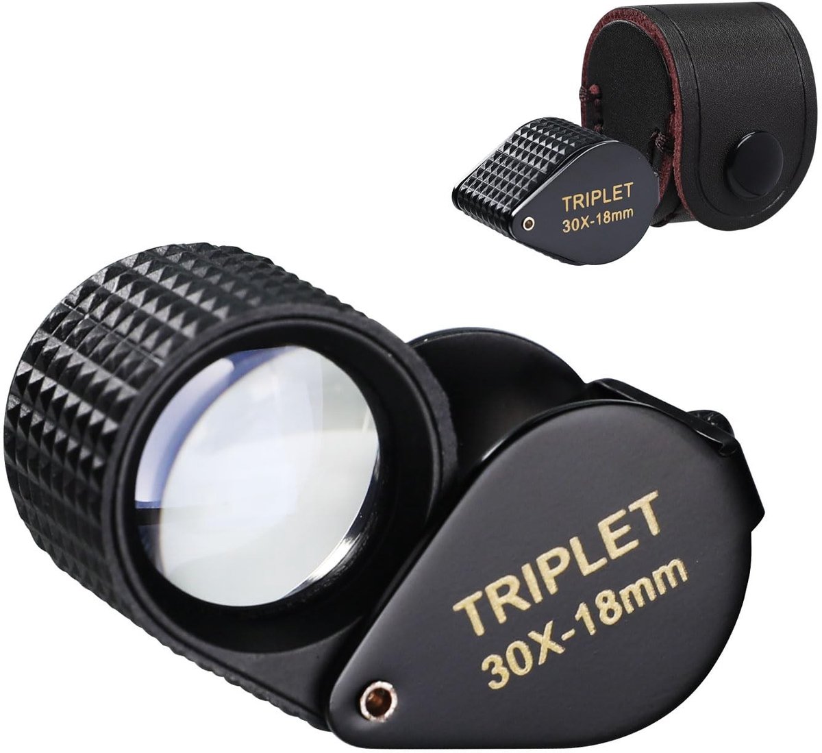 Omgoods - 30x Vergrotende Mini Loupe met 18mm Optische Lens en Vouwontwerp