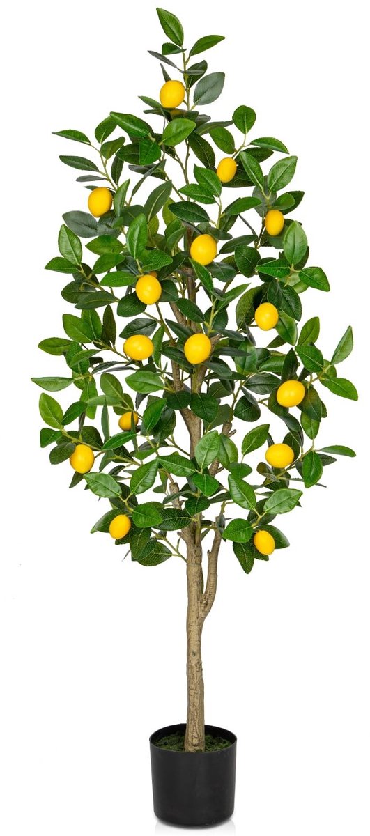 Omgoods - Kunstmatige Citroenboom 48 Inch - Decoratieve Valse Plant voor Binnen en Buiten