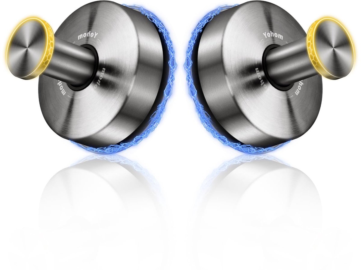 Omgoods - Zuignap Haken voor Badkamer - Set van 4 (2 Zilver, 2 Zilver)