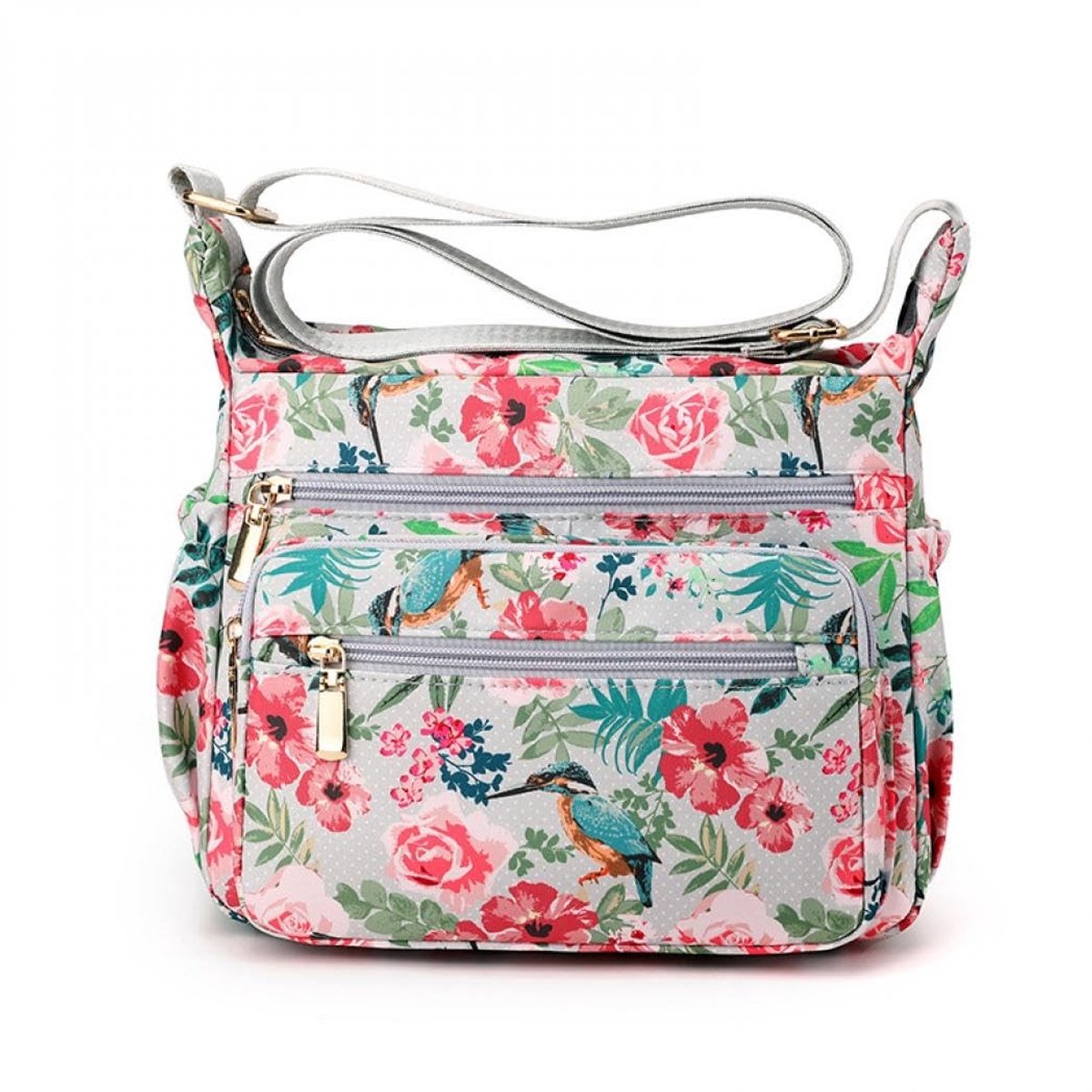 Omgoods - Grote Crossbody Tas voor Vrouwen met Meerdere Vakken