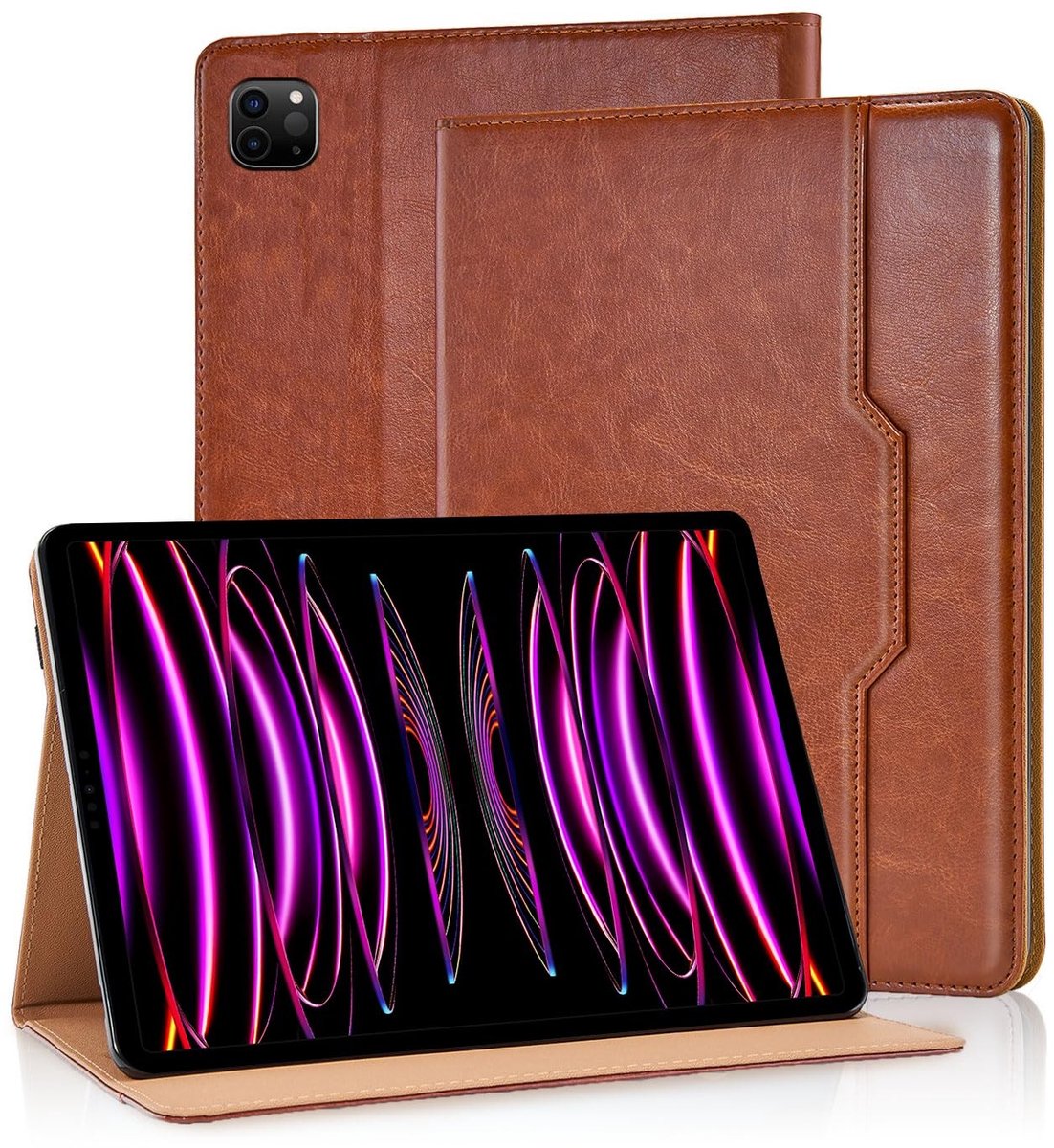 Omgoods - Auto Folio Hoes voor iPad Pro 11 Inch en iPad Air 5/4 met Pencil Houder