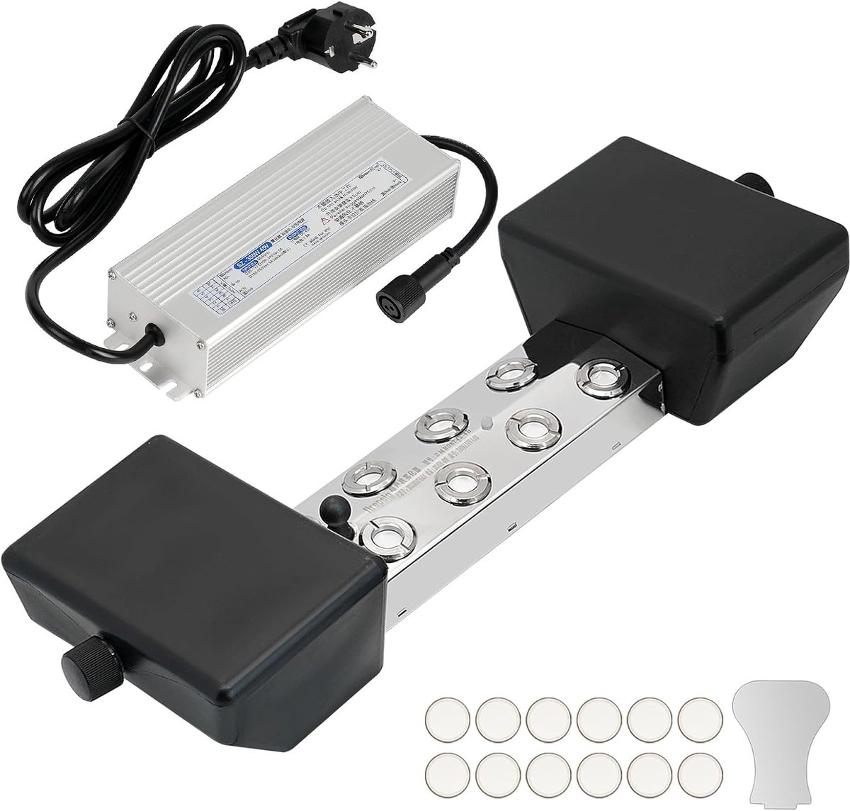 Vernevelaar Rookmachine, 6400 ml/uur, 8 Koppen | 350 W Voeding en Boei, Roestvrij Staal, Voor Aquaria, Vijvers, Tuinen