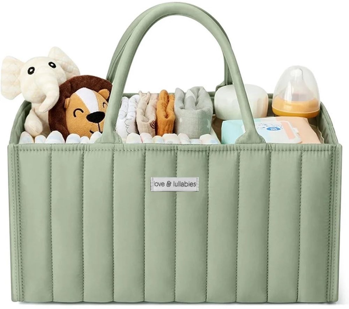 Omgoods - Luiertassen Organizer - Stijlvolle Baby Caddy in Saliegroen