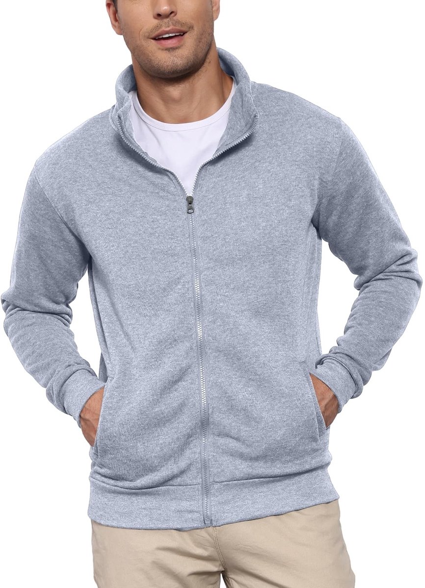 Omgoods - Heren Sweatshirts - Lichtgewicht Zipper Hoodies M-3XL